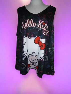 Hello Kitty Black Tank Top